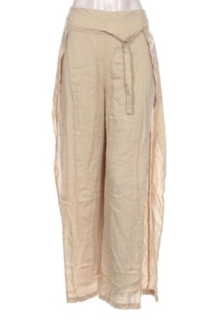 Дамски панталон Pull&Bear, Размер L, Цвят Бежов, Цена 24,03 €