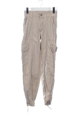 Дамски панталон Pull&Bear, Размер XXS, Цвят Бежов, Цена 20,00 €, #136663161
