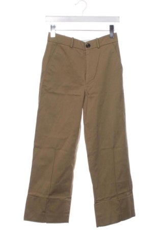 Дамски панталон Zara, Размер XS, Цвят Зелен, Цена 14,31 €, #136595631