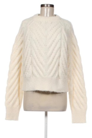 Pulover de femei Bershka, Mărime XL, Culoare Alb, Preț 145,99 Lei
