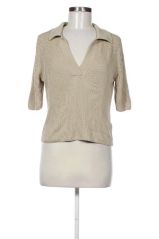 Дамски пуловер Massimo Dutti, Размер S, Цвят Бежов, Цена 36,30 €, #136672216
