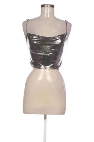 Damski top H&M, Rozmiar S, Kolor Srebrzysty, Cena 123,99 zł, #136646682