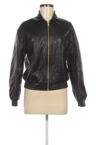 Geacă de piele pentru femei Bershka, Mărime XS, Culoare Negru, Preț 156,40 Lei, #136657482