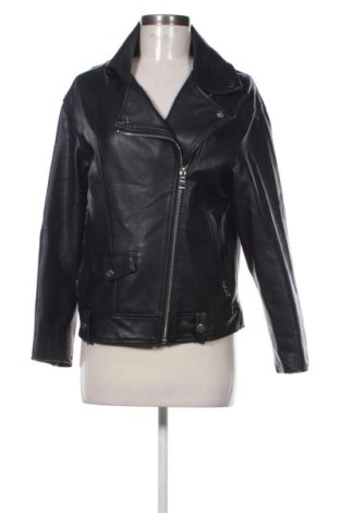 Geacă de piele pentru femei Bershka, Mărime XS, Culoare Negru, Preț 154,69 Lei, #136675891