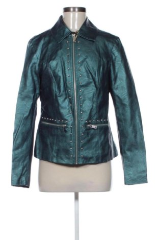 Дамско кожено яке Bpc Bonprix Collection, Размер L, Цвят Син, Цена 29,65 €