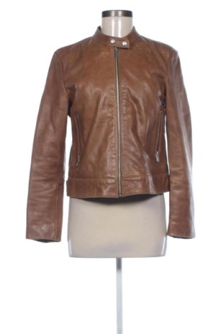 Geacă de piele pentru femei Mango, Mărime M, Culoare Maro, Preț 285,95 Lei, #136655274
