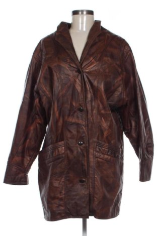 Дамско кожено яке Unbranded, Размер L, Цвят Кафяв, Цена 82,34 €