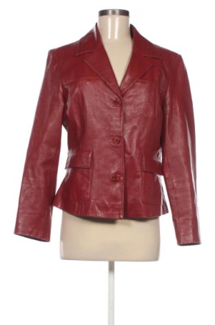 Geacă de piele pentru femei Unbranded, Mărime L, Culoare Roșu, Preț 260,66 Lei, #136657259