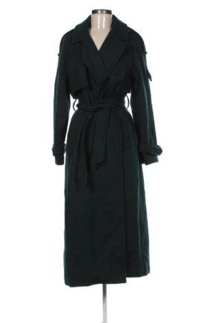 Palton de femei Bershka, Mărime S, Culoare Verde, Preț 443,99 Lei