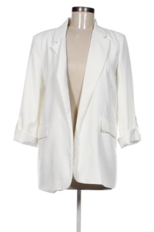 Sacou de femei Pull&Bear, Mărime L, Culoare Alb, Preț 128,00 Lei, #136661972