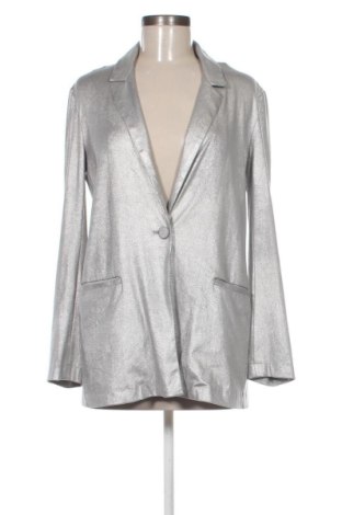 Дамско сако Zara, Размер L, Цвят Сребрист, Цена 25,00 €, #136626429
