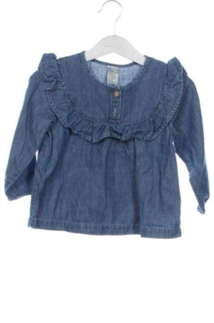 Детска блуза H&M, Размер 12-18m/ 80-86 см, Цвят Син, Цена 6,00 €, #136640977