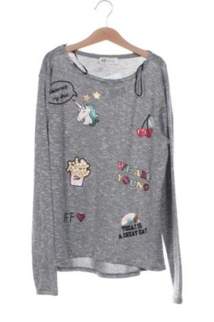 Детска блуза H&M, Размер 12-13y/ 158-164 см, Цвят Сив, Цена 5,76 €, #136645152