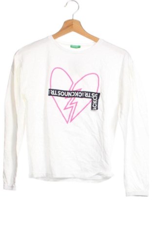 Dziecięca bluzka United Colors Of Benetton, Rozmiar 11-12y/ 152-158 cm, Kolor Biały, Cena 61,99 zł