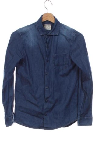 Kinderhemd Mango, Größe 11-12y/ 152-158 cm, Farbe Blau, Preis 4,99 €