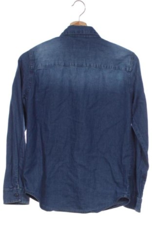 Kinderhemd Mango, Größe 11-12y/ 152-158 cm, Farbe Blau, Preis 4,99 €