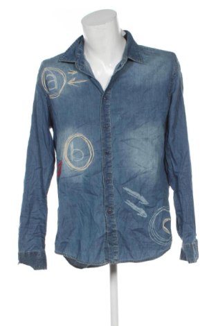 Cămașă de bărbați Desigual, Mărime XL, Culoare Albastru, Preț 173,99 Lei