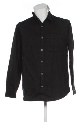 Мъжка риза Pull&Bear, Размер M, Цвят Черен, Цена 24,03 €