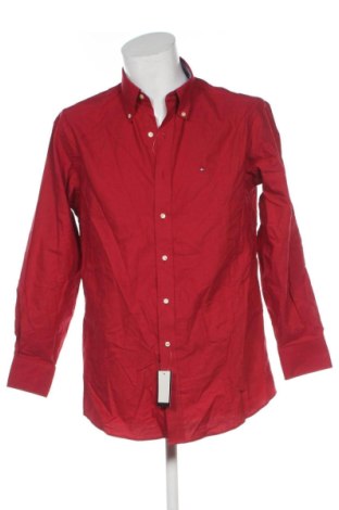 Herrenhemd Tommy Hilfiger, Größe M, Farbe Rot, Preis € 38,36