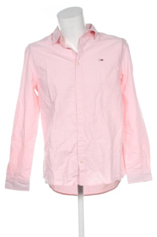 Herrenhemd Tommy Jeans, Größe M, Farbe Rosa, Preis 71,55 €