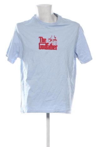 Ανδρικό t-shirt Bershka, Μέγεθος L, Χρώμα Μπλέ, Τιμή 11,99 €