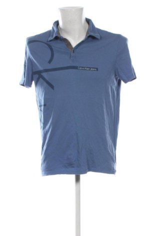 Tricou de bărbați Calvin Klein Jeans, Mărime M, Culoare Albastru, Preț 130,33 Lei