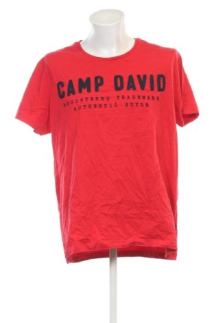 Мъжка тениска Camp David, Размер XXL, Цвят Червен, Цена 14,31 €