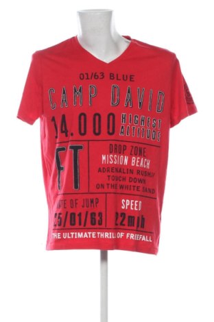 Herren Shirt Camp David, Größe XXL, Farbe Rot, Preis 17,99 €