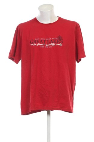 Ανδρικό t-shirt Portobello's, Μέγεθος XXL, Χρώμα Κόκκινο, Τιμή 14,00 €, #136648777