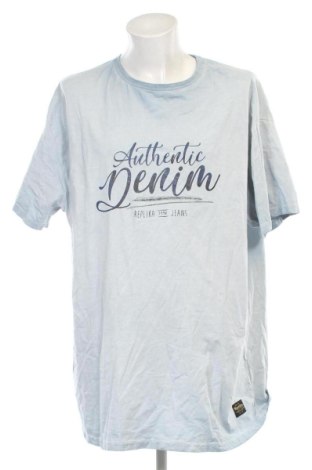 Herren Shirt REPLICA, Größe 5XL, Farbe Blau, Preis 21,99 €, #136597217