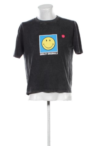 Ανδρικό t-shirt Smiley, Μέγεθος M, Χρώμα Γκρί, Τιμή 11,99 €