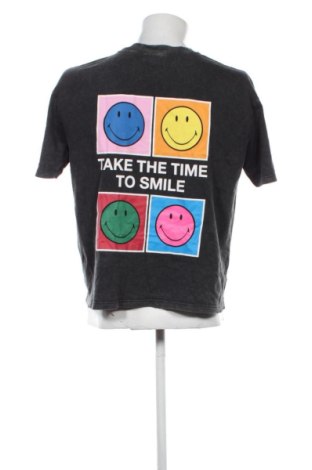 Ανδρικό t-shirt Smiley, Μέγεθος M, Χρώμα Γκρί, Τιμή 11,99 €