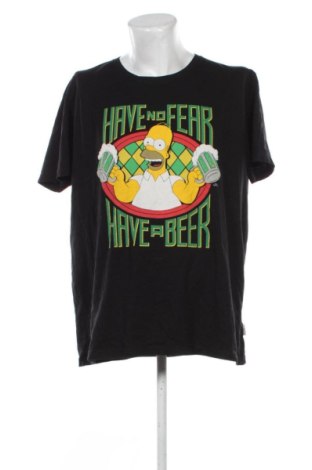 Ανδρικό t-shirt The Simpsons, Μέγεθος 3XL, Χρώμα Μαύρο, Τιμή 11,99 €