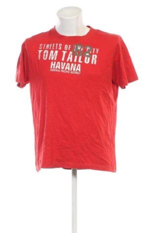 Мъжка тениска Tom Tailor, Размер XL, Цвят Червен, Цена 8,18 €