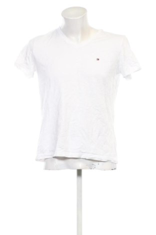 Męski T-shirt Tommy Hilfiger, Rozmiar L, Kolor Biały, Cena 91,99 zł