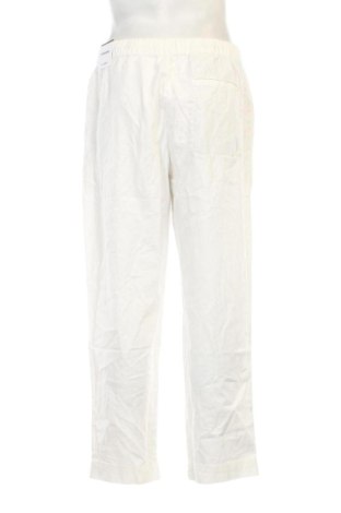 Pantaloni de bărbați Pull&Bear, Mărime L, Culoare Ecru, Preț 196,99 Lei