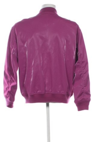 Herren Lederjacke Bershka, Größe M, Farbe Lila, Preis 35,98 €
