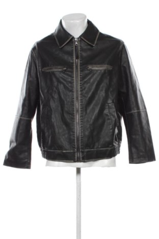 Herren Lederjacke Bershka, Größe L, Farbe Schwarz, Preis 52,99 €