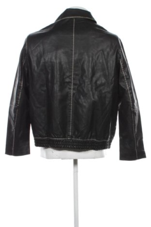 Herren Lederjacke Bershka, Größe L, Farbe Schwarz, Preis 52,99 €