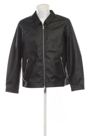Мъжко кожено яке Jack & Jones, Размер L, Цвят Черен, Цена 78,22 €