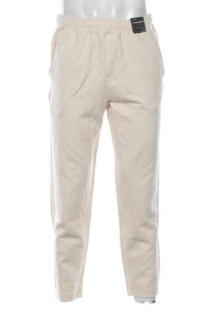 Мъжко спортно долнище Pull&Bear, Размер S, Цвят Екрю, Цена 24,03 €