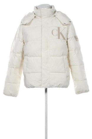 Herrenjacke Calvin Klein Jeans, Größe L, Farbe Ecru, Preis € 57,99, #135711610