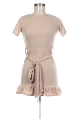 Kleid Boohoo, Größe XS, Farbe Beige, Preis 25,99 €