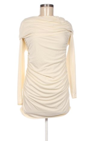 Kleid Zara, Größe L, Farbe Ecru, Preis 17,99 €