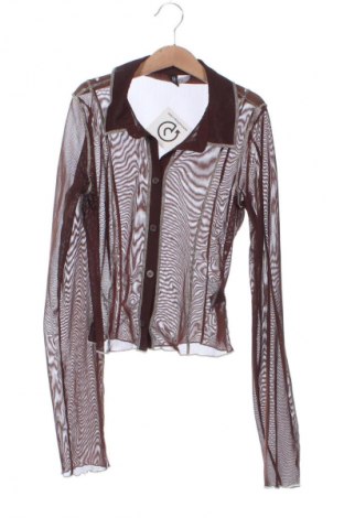 Γυναικείο πουκάμισο H&M Divided, Μέγεθος XS, Χρώμα Καφέ, Τιμή 1,99 €