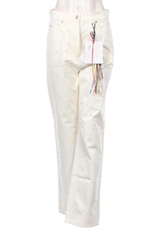 Γυναικείο παντελόνι MSGM, Μέγεθος M, Χρώμα Εκρού, Τιμή 409,99 €