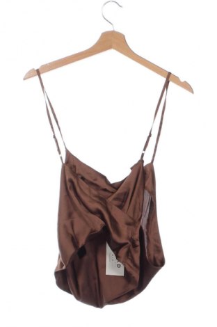 Γυναικείο τοπ NA-KD, Μέγεθος XS, Χρώμα Καφέ, Τιμή 4,99 €