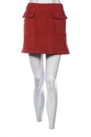 Fustă de piele Zara, Mărime L, Culoare Roșu, Preț 100,99 Lei