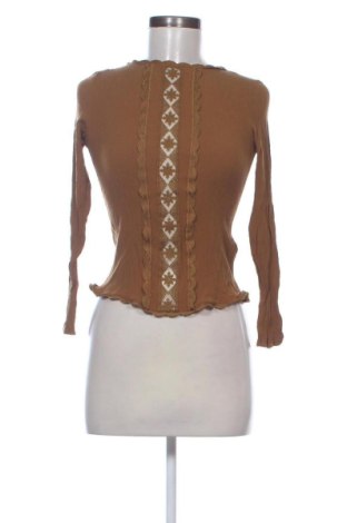 Damen Shirt H&M, Größe XS, Farbe Braun, Preis 9,71 €, #136721064