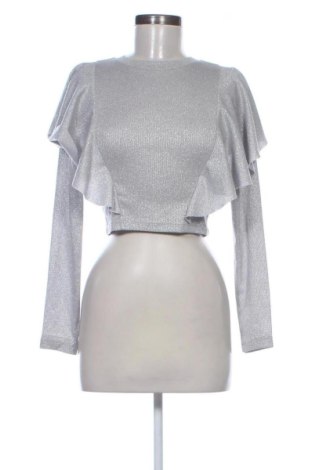 Damen Shirt H&M, Größe S, Farbe Silber, Preis 6,99 €, #136706482